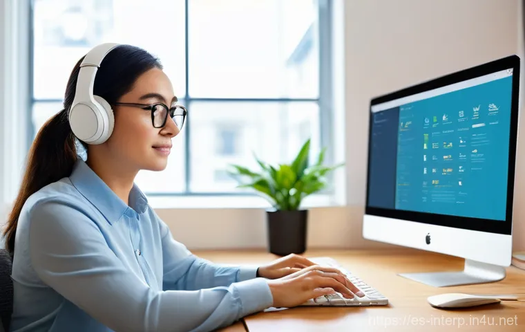 통역사 실무 지침 - **Prompt:** "A male interpreter, in his late 40s, stands discreetly observing a dynamic and somewhat... 통역사 실무 지침 - **Prompt:** "A male interpreter, in his late 40s, stands discreetly observing a dynamic and somewhat...