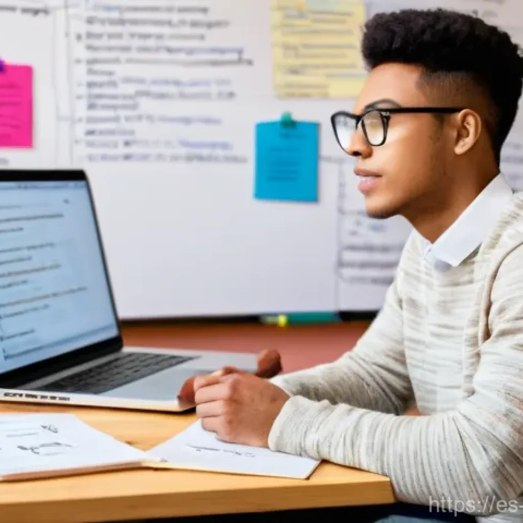 국제통역사 이론 시험 준비 - **Prompt:** A young adult, around 25-30 years old, with a focused and determined expression, is seat...