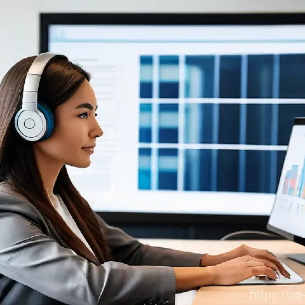 통역사 업무 개선 사례 - **Prompt 1: The Modern Remote Interpreter's Hub**
    A professional female interpreter, in her mid-...