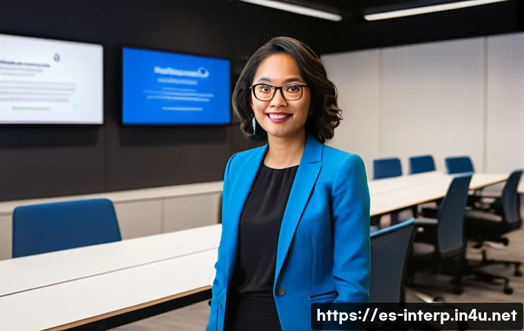 통역사 이직 준비 - **Prompt 1: The Crossroads of a Modern Linguist**
    A diverse, professional-looking person (gender...